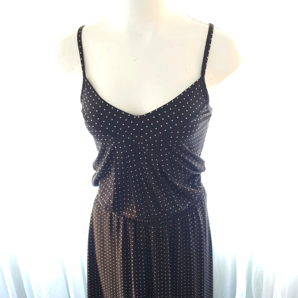 Veronica M Black and White Polka Dot Dress